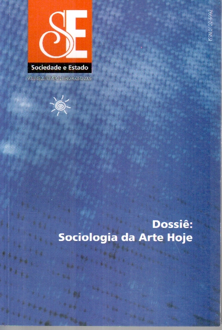 					Ver Vol. 20 Núm. 2 (2005): Dossiê: Sociologia da Arte hoje
				