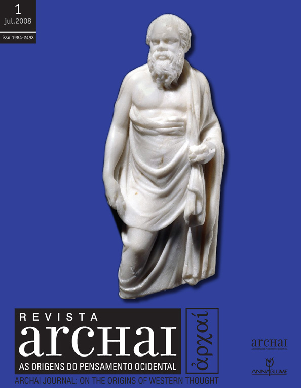					View No. 1 (2008): Revista Archai nº1 (julho, 2008)
				