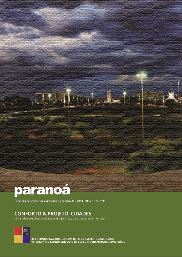 					Visualizar v. 7 n. 11 (2014): Conforto & Projeto: Cidades
				