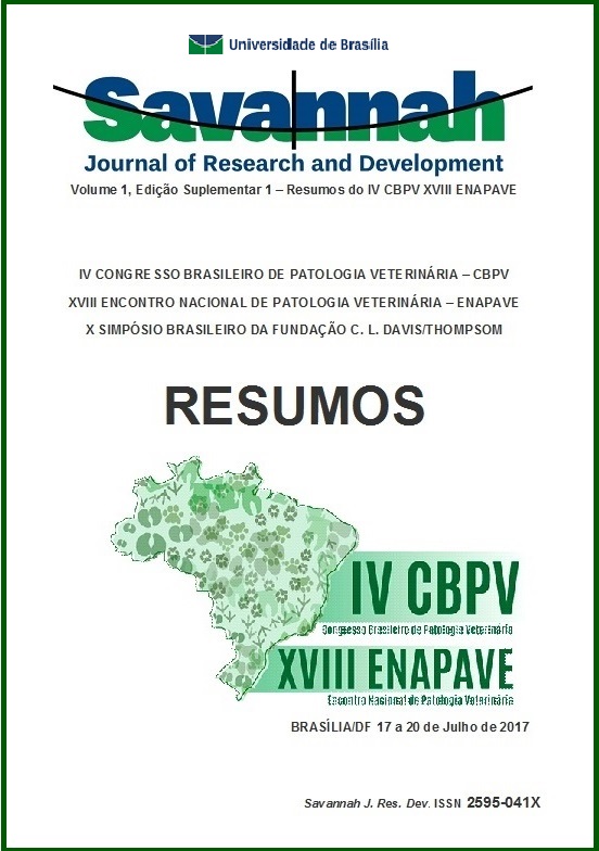 					Ver Vol. 1 Núm. Sup.1 (2017): V.1 Edição Suplementar 1 (2017): Resumos do IV CBPV XVIII ENAPAVE
				