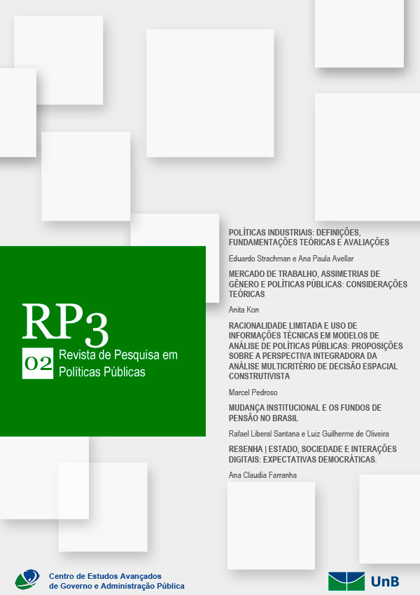 					Visualizar n. 2 (2013): RP3 - Revista de Pesquisa em Políticas Públicas
				