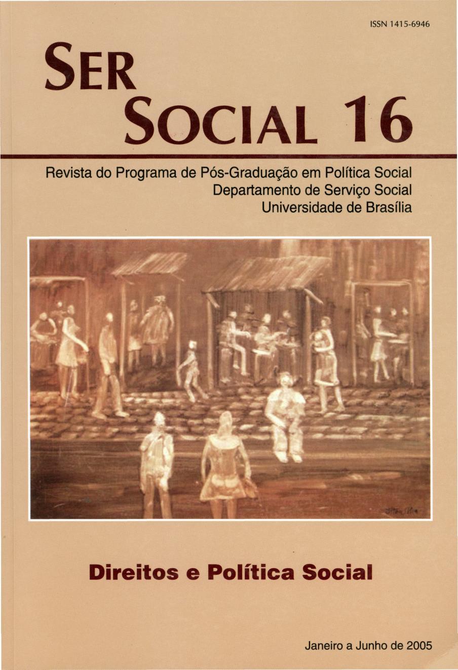 					Ver Núm. 16 (2005): Direitos e Política Social
				