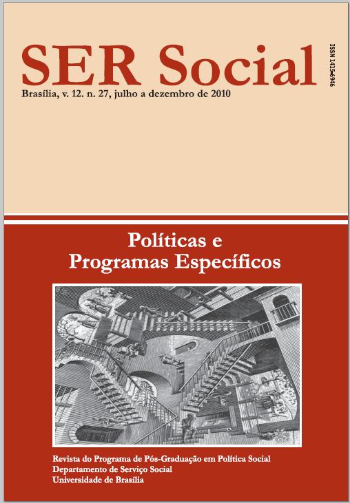 					View Vol. 12 No. 27 (2010): Políticas e Programas Específicos
				