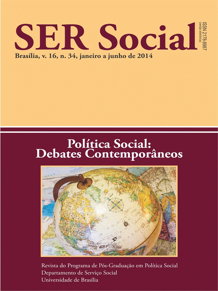 					View Vol. 16 No. 34 (2014): Política Social: Debates Contemporâneos
				
