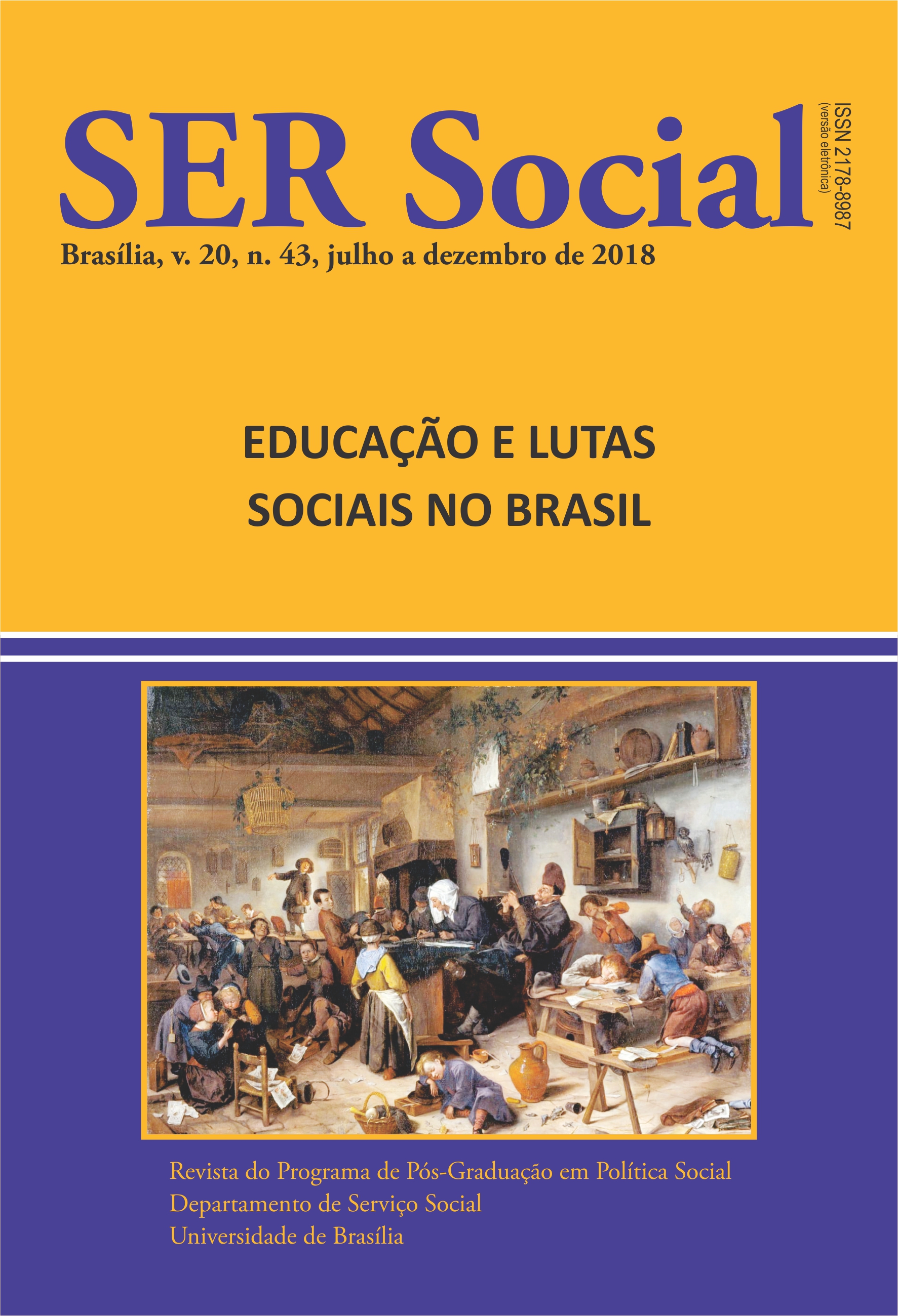 					View Vol. 20 No. 43 (2018): Educação e Lutas Sociais no Brasil
				