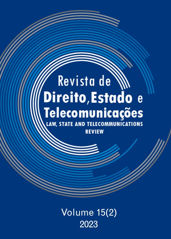 					Ver Vol. 15 N.º 2 (2023): Law, State and Telecommunications Review / Revista de Direito, Estado e Telecomunicações
				